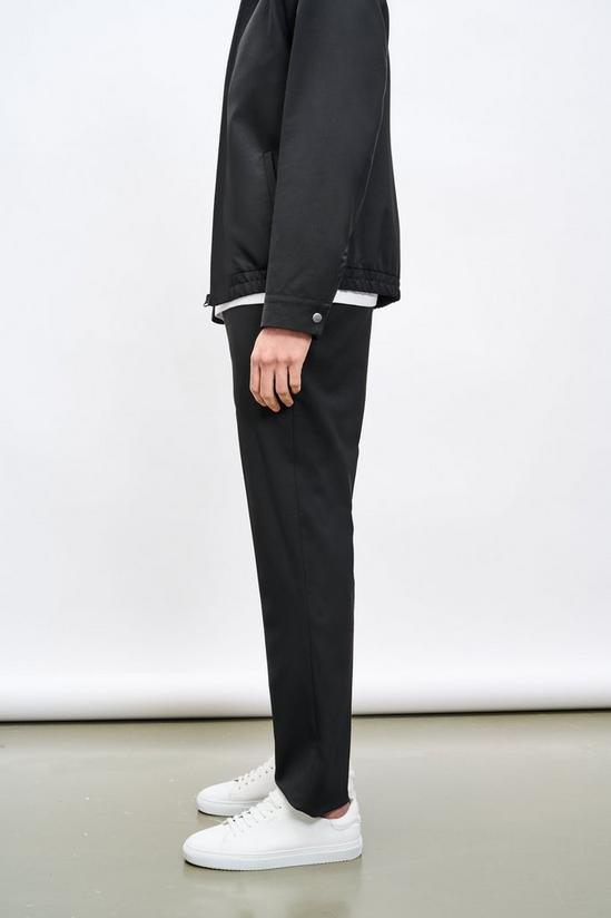 Burton Slim Fit Black Elasticated Waistband Suit Trousers 2