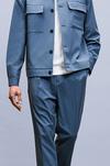 Burton Relaxed Fit Blue Pleat Suit Trousers thumbnail 4