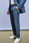 Burton Slim Fit Blue Suit Trousers thumbnail 1