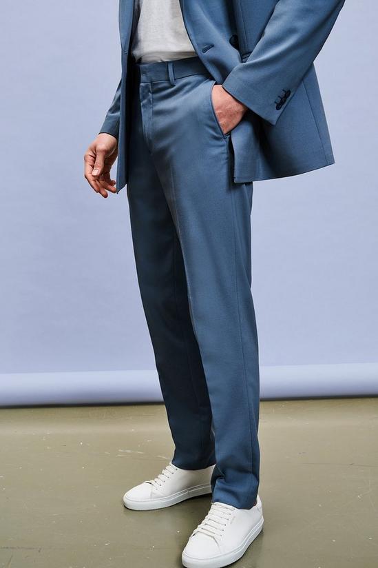 Burton Slim Fit Blue Suit Trousers 1