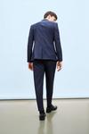 Burton Slim Fit Tapered Fit Navy Pleated Suit Trousers thumbnail 3