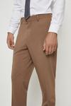 Burton Slim Fit Light Brown Trousers thumbnail 4