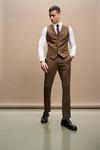 Burton Slim Fit Brown Suit Trousers thumbnail 5