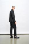 Burton Slim Fit Black Wrap Double Breasted Suit Jacket thumbnail 3