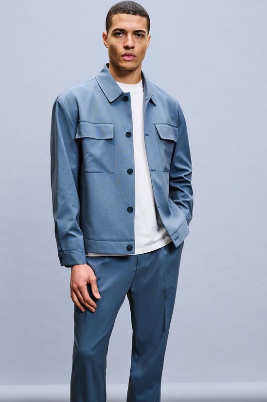 Burton Relaxed Fit Blue Shacket 2