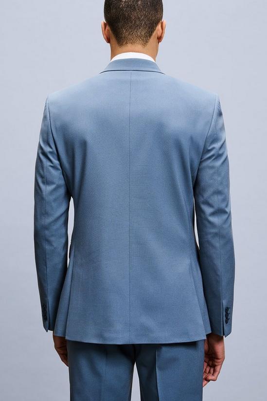 Burton Slim Fit Blue Wrap Double Breasted Suit Jacket 2