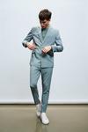 Burton Skinny Fit Green Belted Suit Jacket thumbnail 3