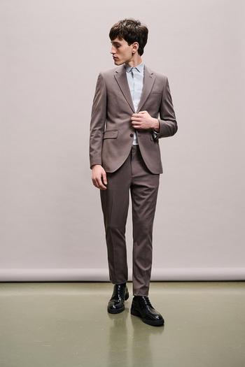 Related Product Slim Fit Taupe Suit Jacket