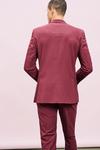 Burton Slim Fit Burgundy Suit Jacket thumbnail 3