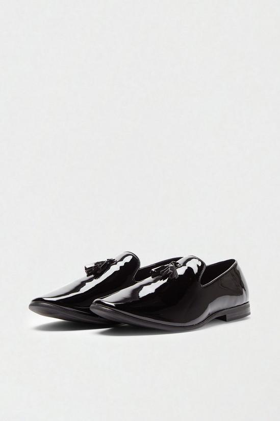 Burton Patent Slip On Shoes With Tassel 2