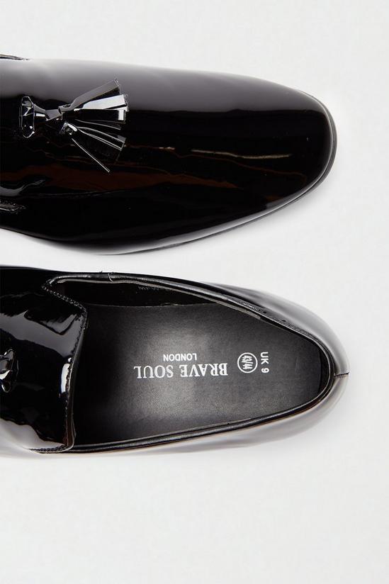 Burton Patent Slip On Shoes With Tassel 4