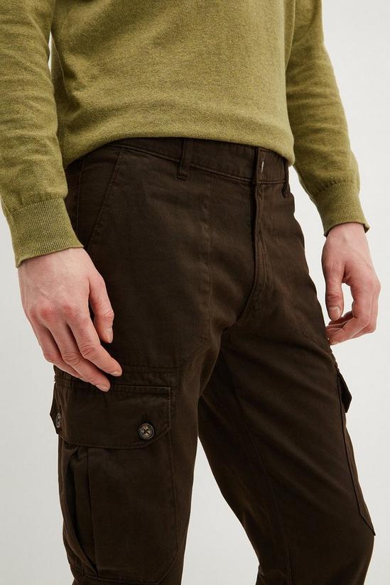 Burton Slim Fit Utility Cuff Hem Trousers 4
