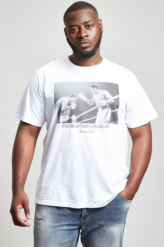 Burton Plus And Tall Short Sleeve Muhammed Ali Photo T-shirt 1