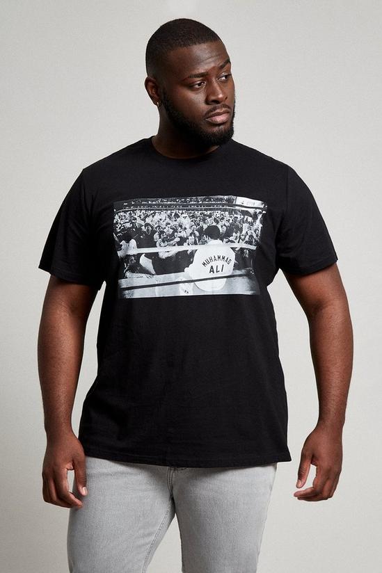 Burton Plus And Tall Short Sleeve Muhammed Ali Photo T-shirt 1