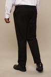 Burton Plus Regular Fit Black Smart Trousers thumbnail 3