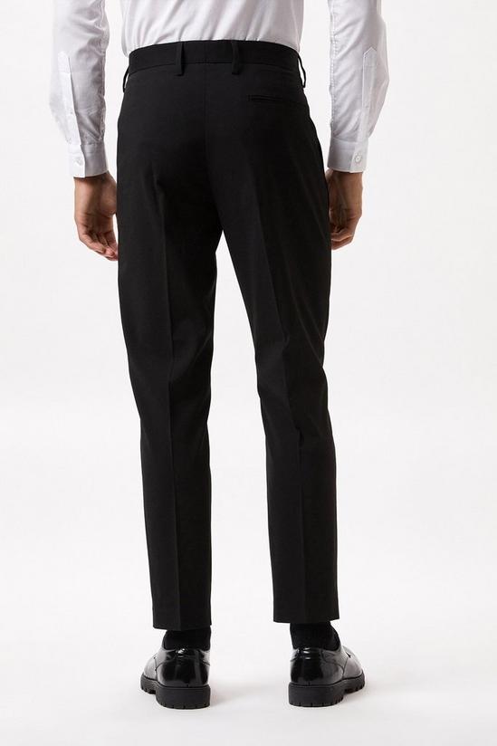 Burton Plus Skinny Fit Black Smart Trousers 3