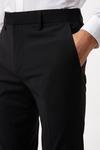 Burton Plus Skinny Fit Black Smart Trousers thumbnail 4