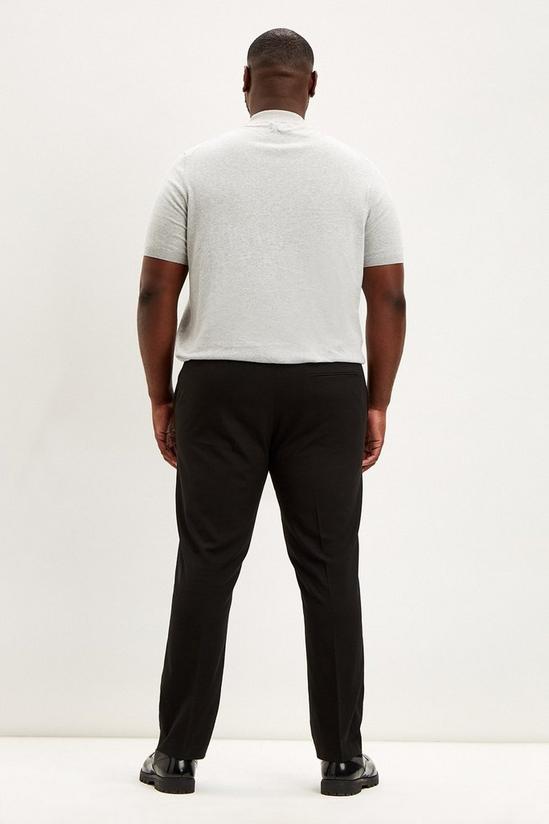 Burton Plus Slim Fit Black Smart Trousers 3