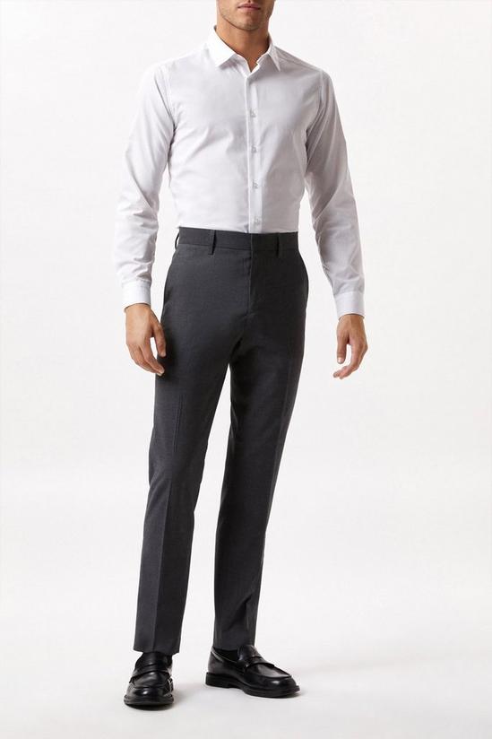 Burton Slim Fit Charcoal Smart Trousers 2