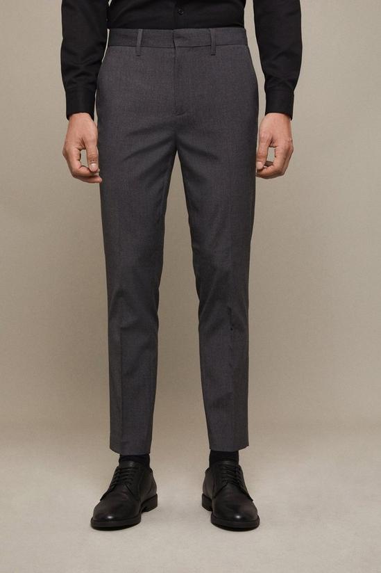 Burton Skinny Fit Charcoal Smart Trousers 1