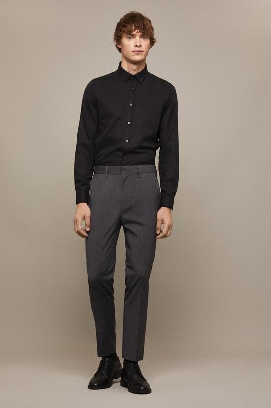 Burton Skinny Fit Charcoal Smart Trousers 2