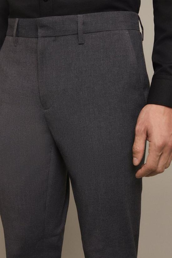 Burton Skinny Fit Charcoal Smart Trousers 4