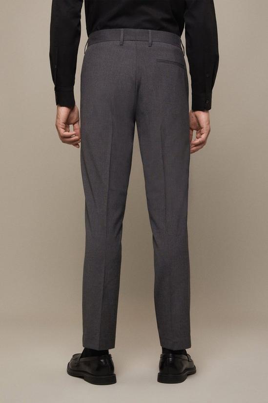 Burton Tailored Fit Charcoal Smart Trousers 3