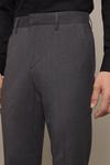 Burton Tailored Fit Charcoal Smart Trousers thumbnail 4