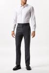 Burton Regular Fit Charcoal Smart Trousers thumbnail 2
