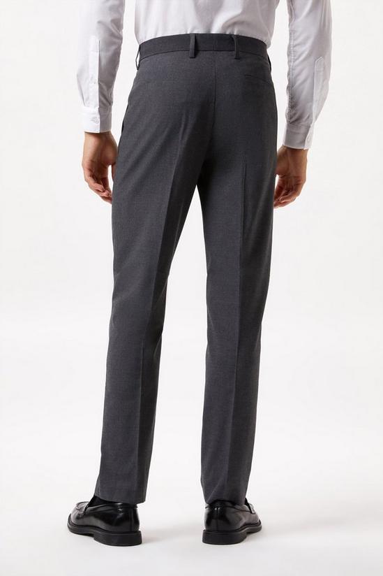 Burton Tapered Fit Charcoal Smart Trousers 3