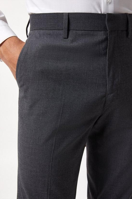 Burton Tapered Fit Charcoal Smart Trousers 4