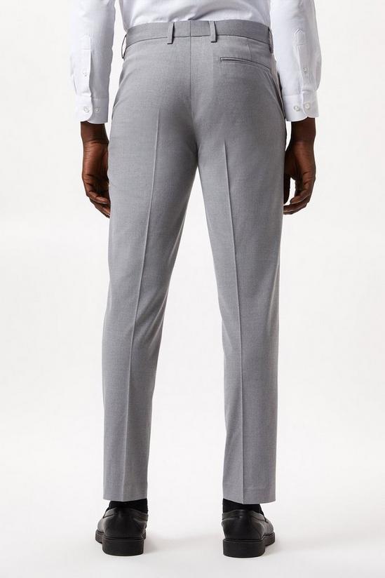 Burton Slim Fit Light Grey Smart Trousers 3
