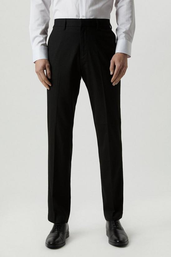 Burton Regular Fit Black Smart Trousers 1