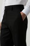 Burton Regular Fit Black Smart Trousers thumbnail 4