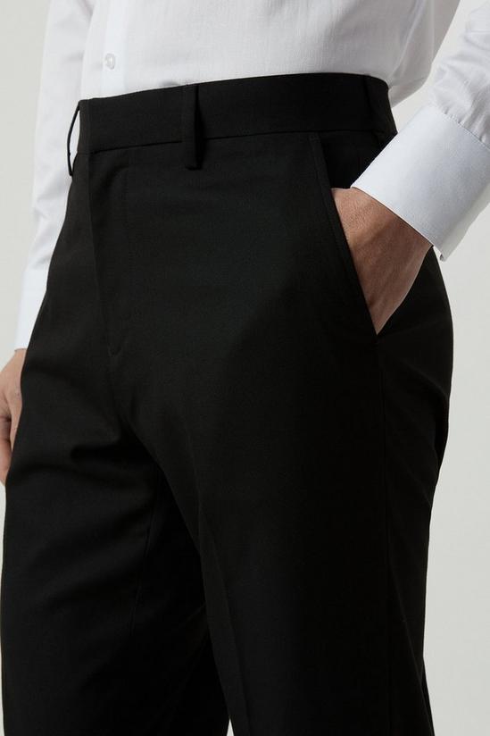 Burton Regular Fit Black Smart Trousers 4