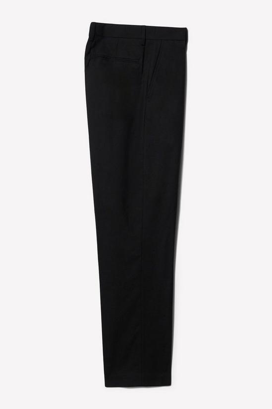 Burton Regular Fit Black Smart Trousers 5