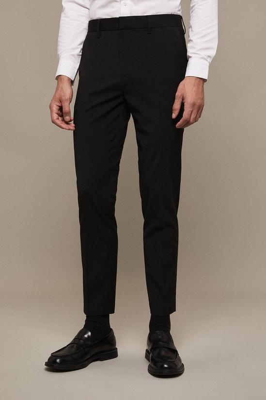 Burton Super Skinny Fit Black Smart Trousers 1