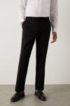 Burton Tailored Fit Black Smart Trousers thumbnail 2