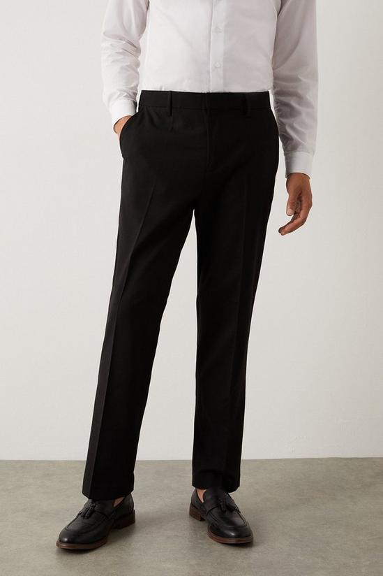 Burton Tailored Fit Black Smart Trousers 2