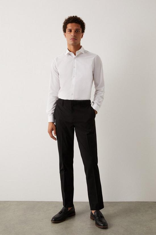 Burton Slim Fit Black Smart Trousers 1