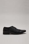 Burton Black Leather Look Brogue Shoes thumbnail 1