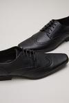 Burton Black Leather Look Brogue Shoes thumbnail 4