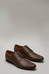 Burton Tan Leather Look Formal Derby Shoes thumbnail 2