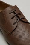 Burton Tan Leather Look Formal Derby Shoes thumbnail 4