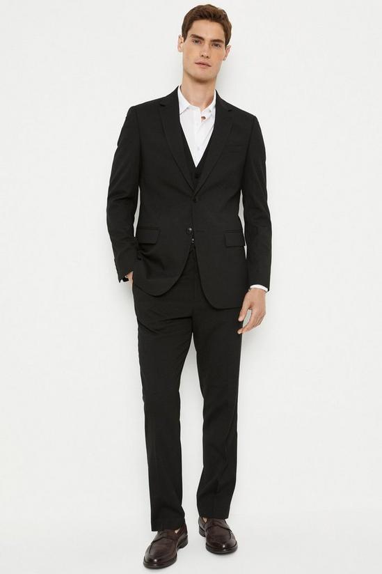 Burton Plus And Tall Tailored Black Suit Jacket 2