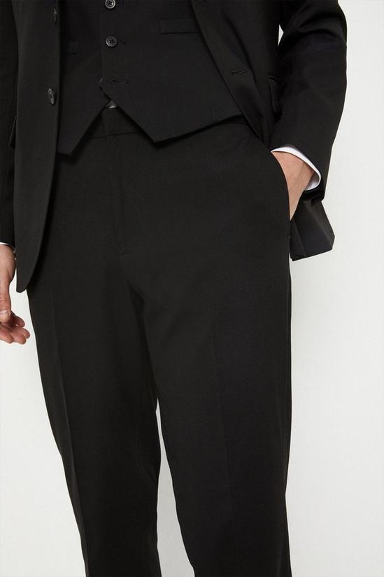 Burton Plus And Tall Tailored Black Suit Trousers 4