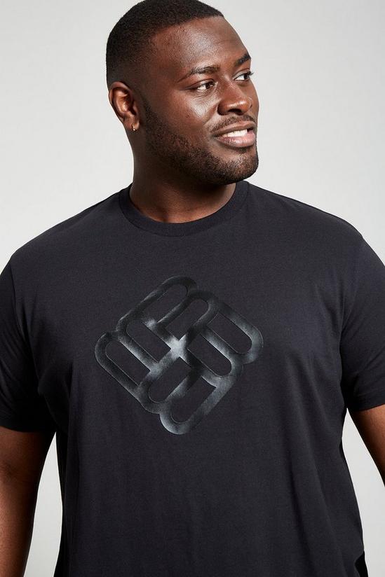 Burton Plus And Tall Slim Diamond B Logo Print T-Shirt 4