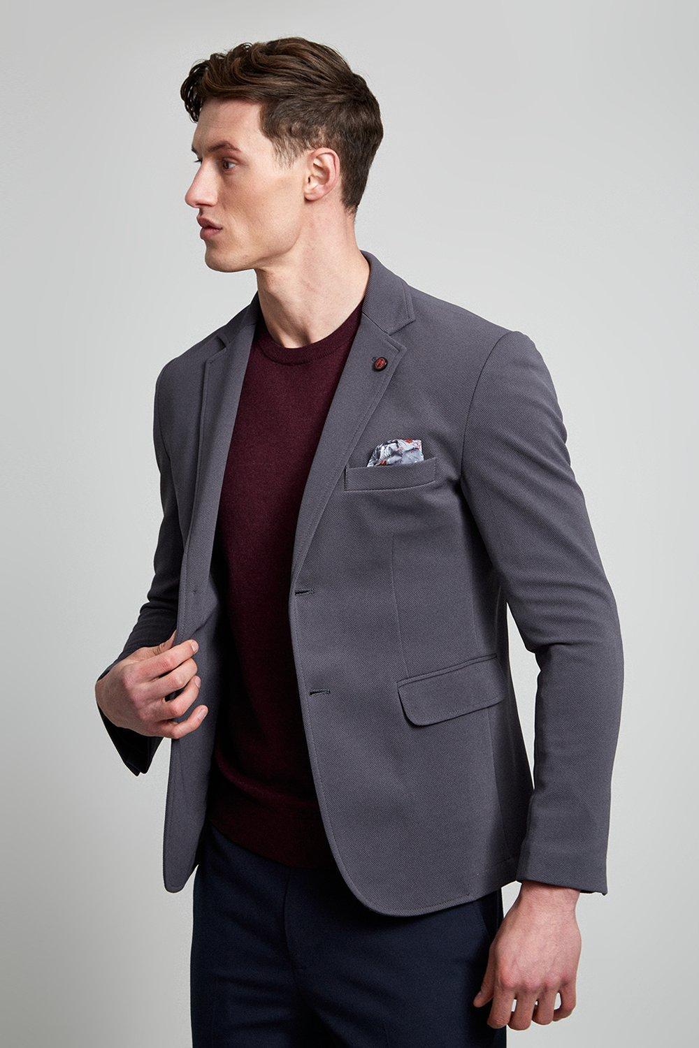 Burtons on sale grey blazer