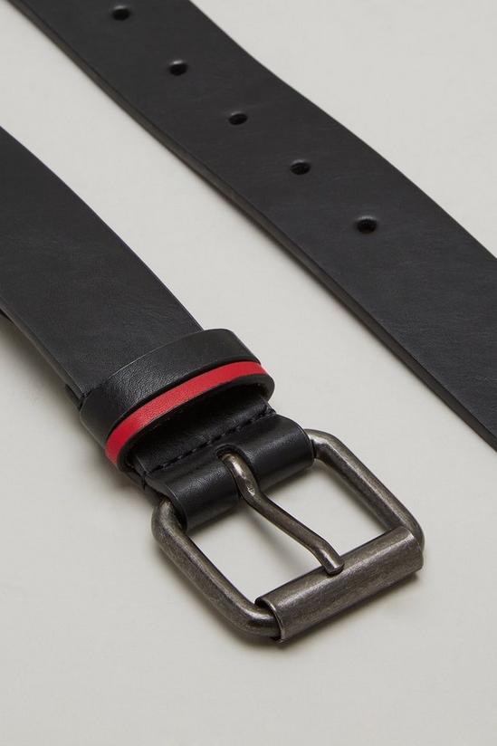 Burton Black Belt With Red Printed Loop 3