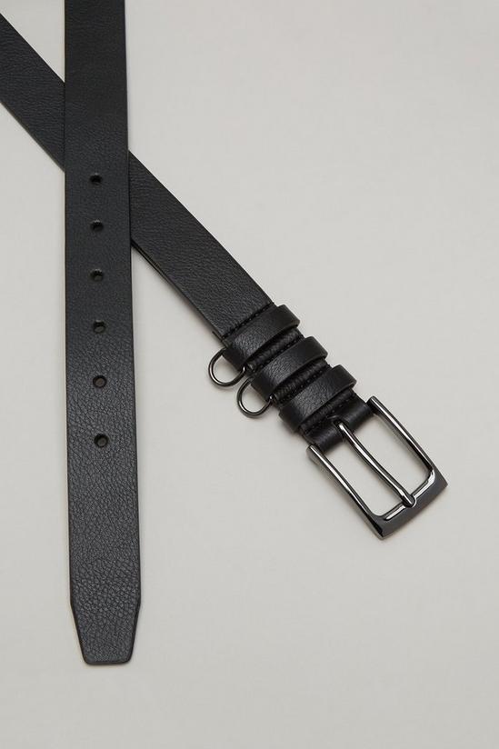 Burton Black Belt With Double D Ring Detail 2